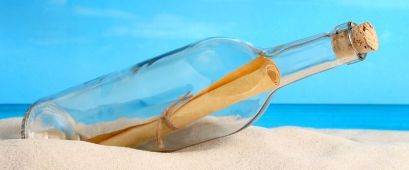 Из Затоки можно отправлять романтические записки :)